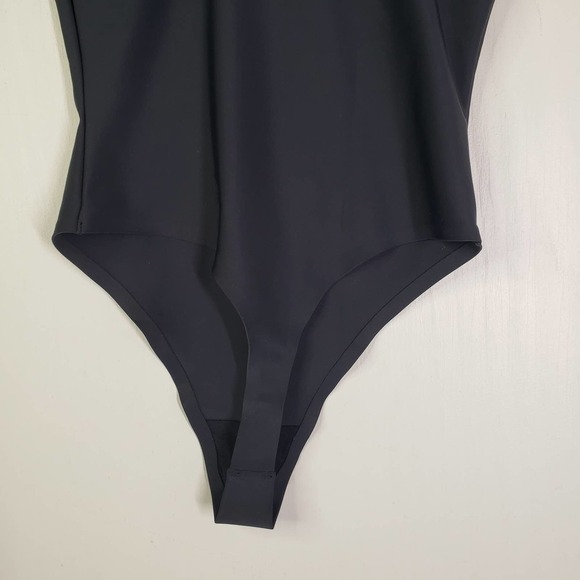 Parade Sleeveless Bodysuit‎ XS Black Thong Scoop Neck Tank - Picture 6 of 10